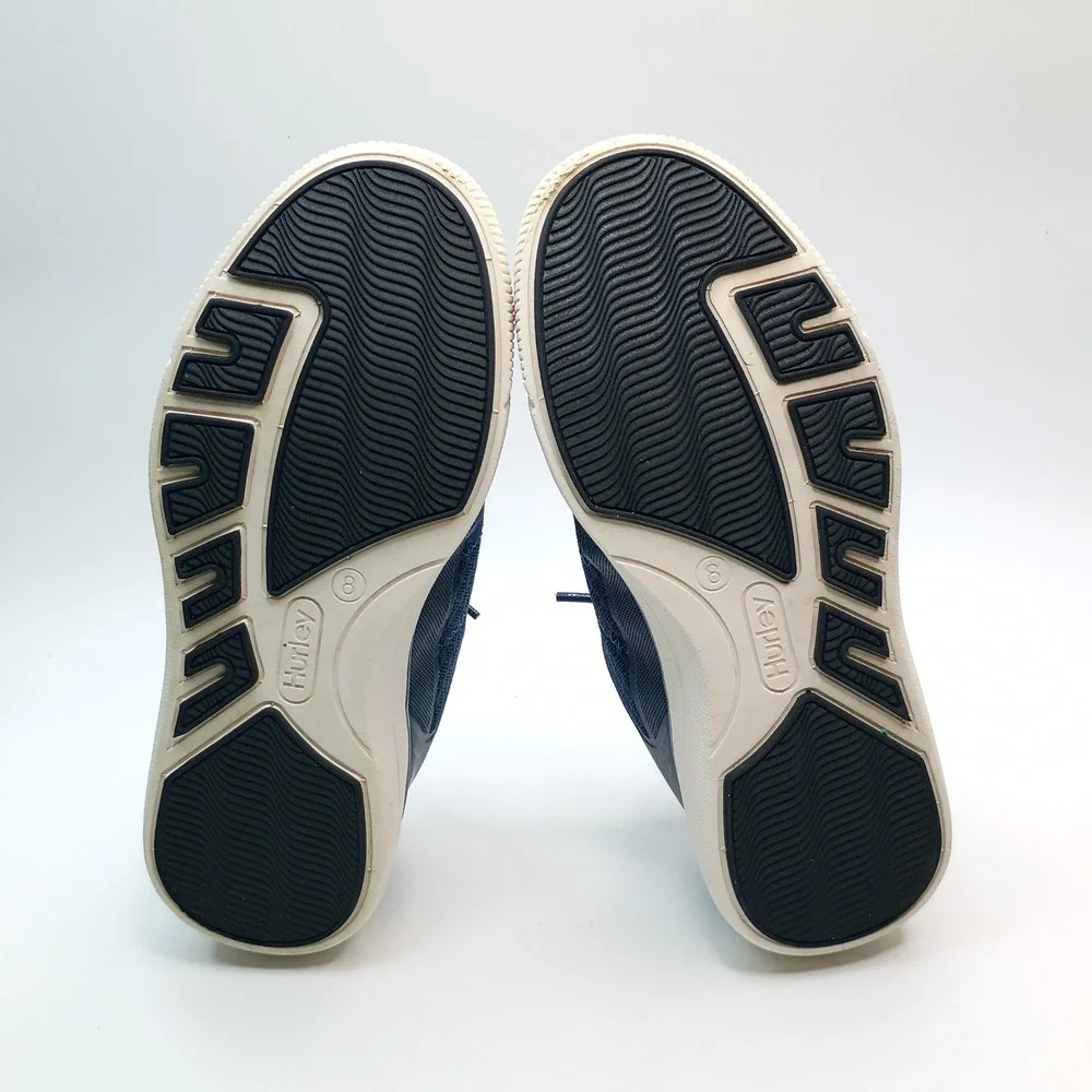 Hurley Exeter Sneaker Men Size 8 Navy Mesh Lightweight Athletic Shoes
